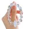 12Mm Large Particle Natural White Crystal Design Bracelet