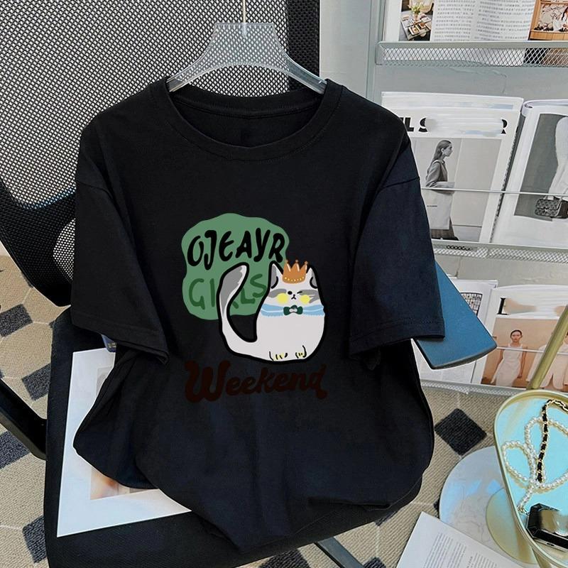 Sommer Kinder Erwachsene Mode Schmetterlingsdruck Kurzarm T-Shirt Outdoor Lässig O-Ausschnitt Übergroß Damen T-Shirts Top Mädchen Kleidung