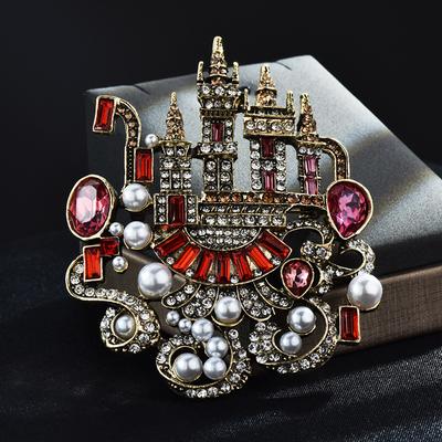 Fashionable Temperament, Personalized Color Diamond Crystal Chest Flower Accessories