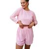 Chic European & American Long/Short-Sleeve Pajama Set for Women