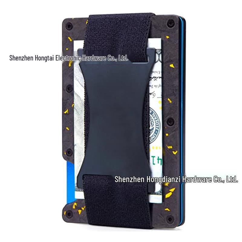 New RFID Blocking Carbon Fiber Wallet with Money Clip