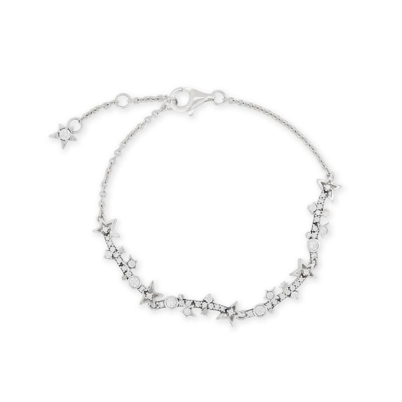 Pandora Nature and Celestial Bodies Series Galaxy Star Chain 925 Silver Bracelet Women s Silver Silver 18 mirror jewelry box серебряный