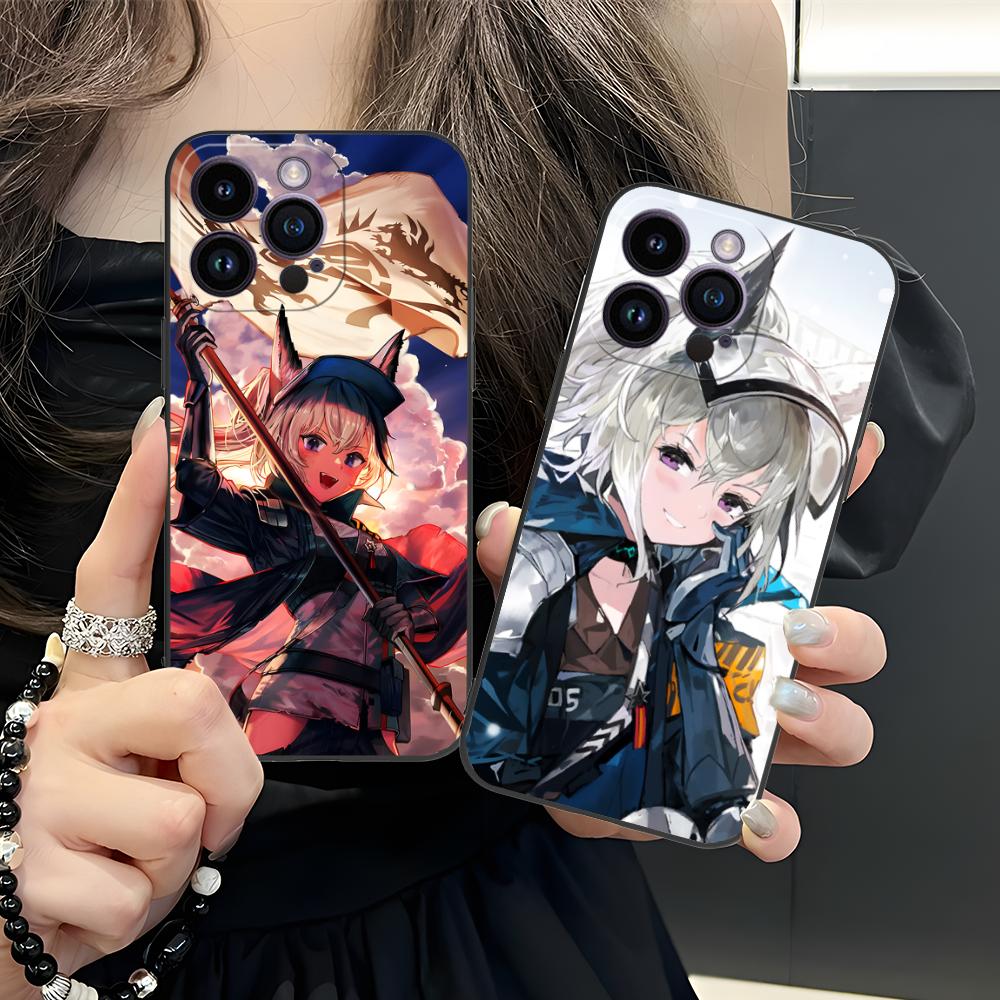 Arknights Grani Matte TPU Mobile Phone Case for iPhone 17 16 15 14 13 12 11 X XR XS 8 7 Air Pro Max Plus Mini Colorful Cover