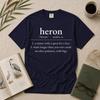 Heron Definition Shirt, Bird Watching Gift for Birders, Funny Heron Lover Tee, Comfort Colors 1717