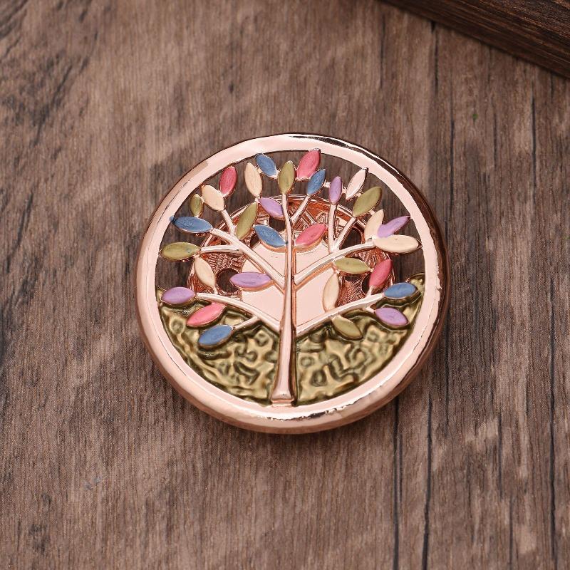 Heiß verkaufende emailierte geometrische Blume magnetische Brosche, modische kreative Blumenbrosche für Damen