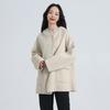 Fengxun Women's Hooded Double-Faced Wool Winter Coat