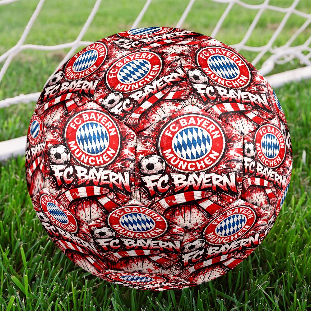 Ballon de Football Bayern Munich Thème Taille 5, Convient aux Matchs Intérieurs et Extérieurs, un Cadeau Adapté à Tous.