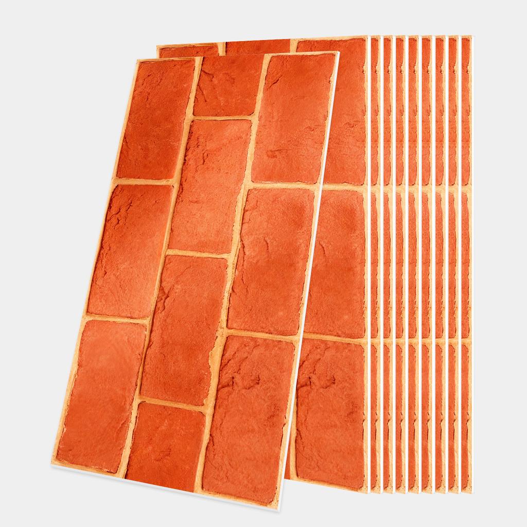 10/20/30Pcs 3D Mosaic Tile Stickers - Waterproof PVC Wall Decals - Thickened Self-Adhesive Brick Wallpaper for Kitchen & Bathroom - Multiple Designs