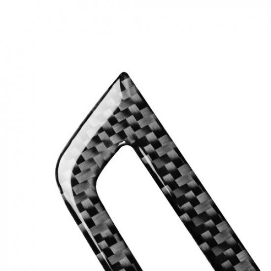Carbon Fiber Interior Console Button Cover Trim For BMW 6 Series F12 F13 2011-18