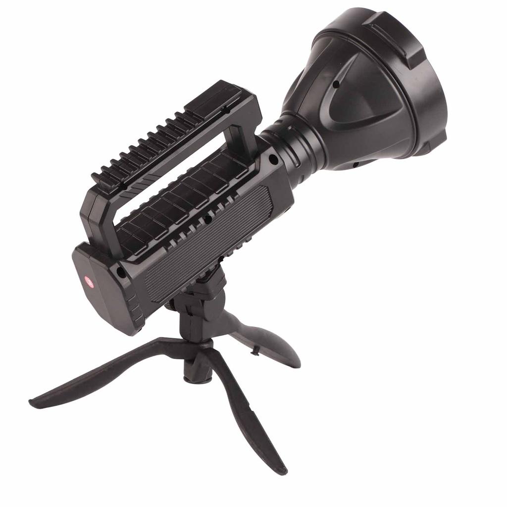 LED Weitstrahl-Scheinwerfer USB-Aufladung Außenpatrouille Taschenlampe Klein mit Stativ