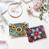 DIY Diamond Painting Bling Rhinestone Makeup Bag Zipper Closure Diamond Dot Diamond Card Pack Large Capacity for Home Decor Gift