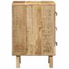 Szafka Nocna 37X32X50 Cm Drewno Lite Surowe Mango