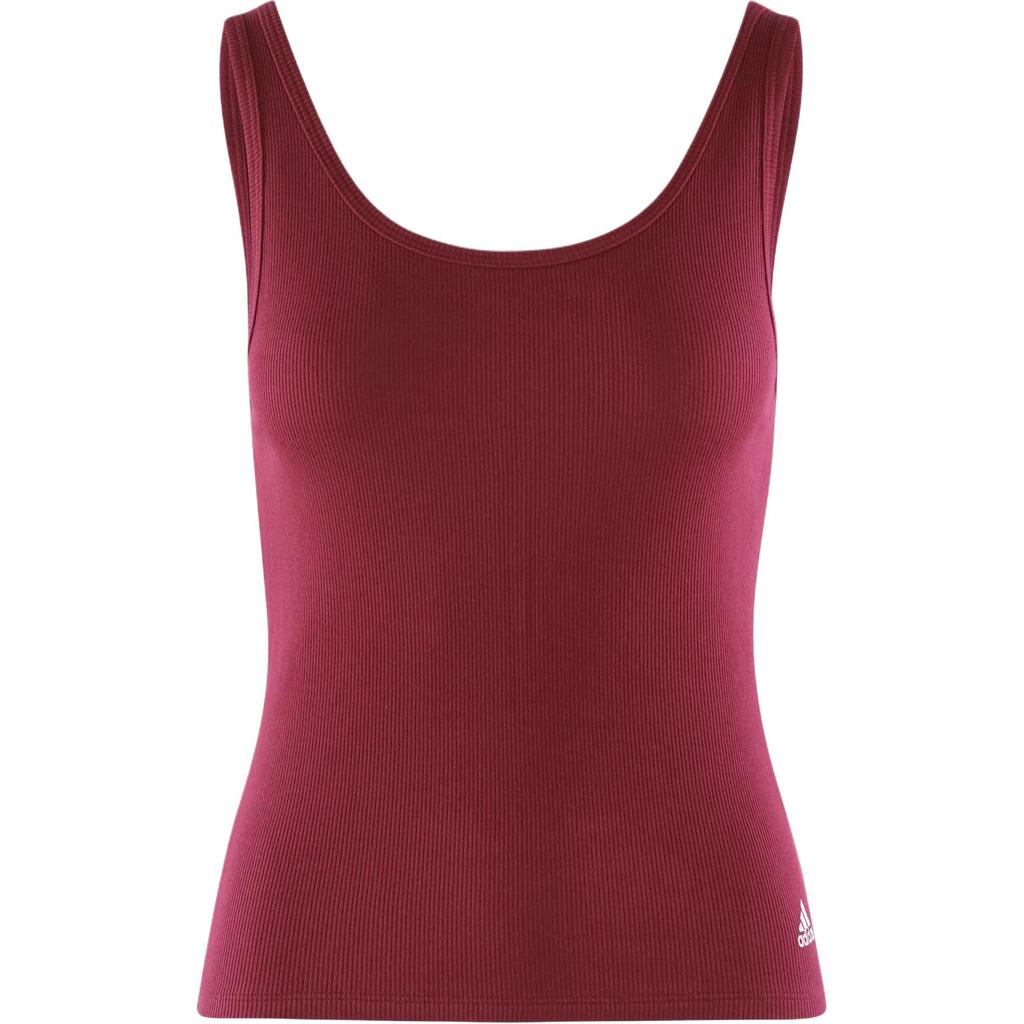 Adidas Solid Color Elastic Comfortable Quick-Dry Breathable Moisture-Wicking Tank Top Women tops Burgundy 4A1H75-502