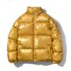 Men S Thickened Short Stand Collar Shiny Loose Plus Size Cotton Puffer Jacket