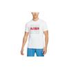 Nike Cartoon-Aufdruck Strick Lässig Kurzarm T-Shirt Herren Oberteile Weiß DQ1884-100