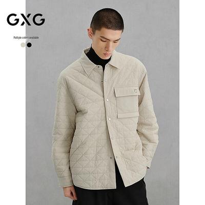GXG Men's Quilted Shirt-Style Thickened Jacket