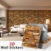 Self Adhesive Moisture-proof and Waterproof 38.5X35cm Retro Color Bedroom Wall Sticker 3D Wallpaper