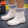 Waterproof Women's 2025 New Mid-Calf Rubber Boots Non-Slip Waterproof Water Shoes for Kitchen Durable Wear-Resistant Footwear