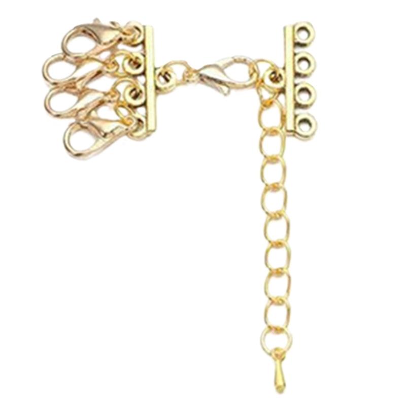 Stylish Tube Lock Necklace Clasps Bracelet Layering Clasps Multi Tube Lock Necklaces Clasps Separator Alloy Material