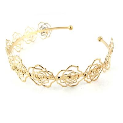 [N1163] - Designer-Armband 'Rosa Romantica' vergoldet