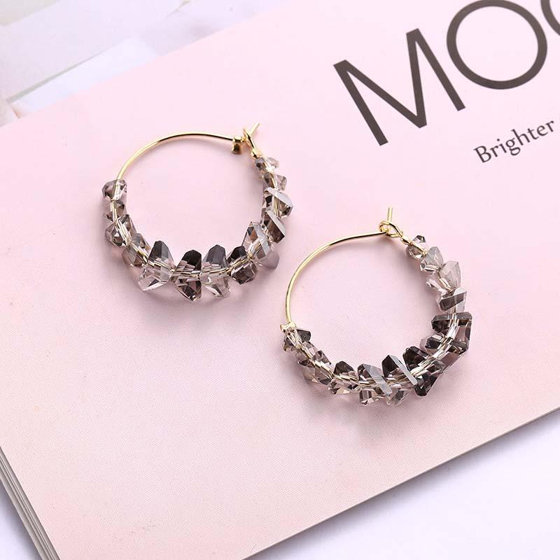 

Exaggerated Large Circle Fashionable Light Luxury Earrings чорний