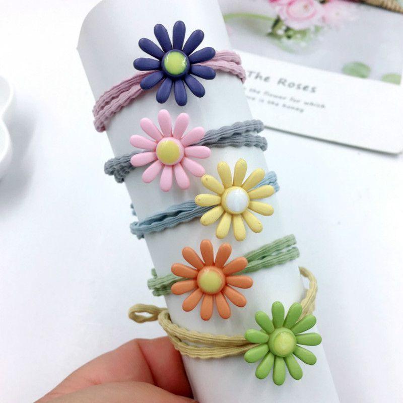 Beautiful Ins Women Daisy Hair Rope Headband With High-elastic Korean Rubber Band