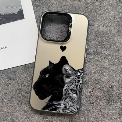 Luxury Leopard Print Cute Pet Phone Case For IPhone 17e Air 16e 16 Plus 15 14 13 12 11 Pro Max Anti-fall Shockproof Back Cover