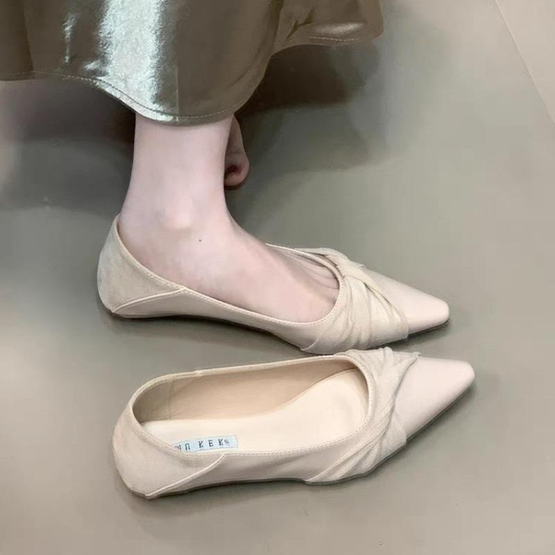 Women Flats New Spring Summer Evening Breeze Flats Gentle Bow-Knot  Design Commuter Versatile Single Shoes Zapatos Mujer