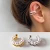 French Pearl Double Layer Ear Cuff - No Piercing, Luxurious Versatile Fashion Earring