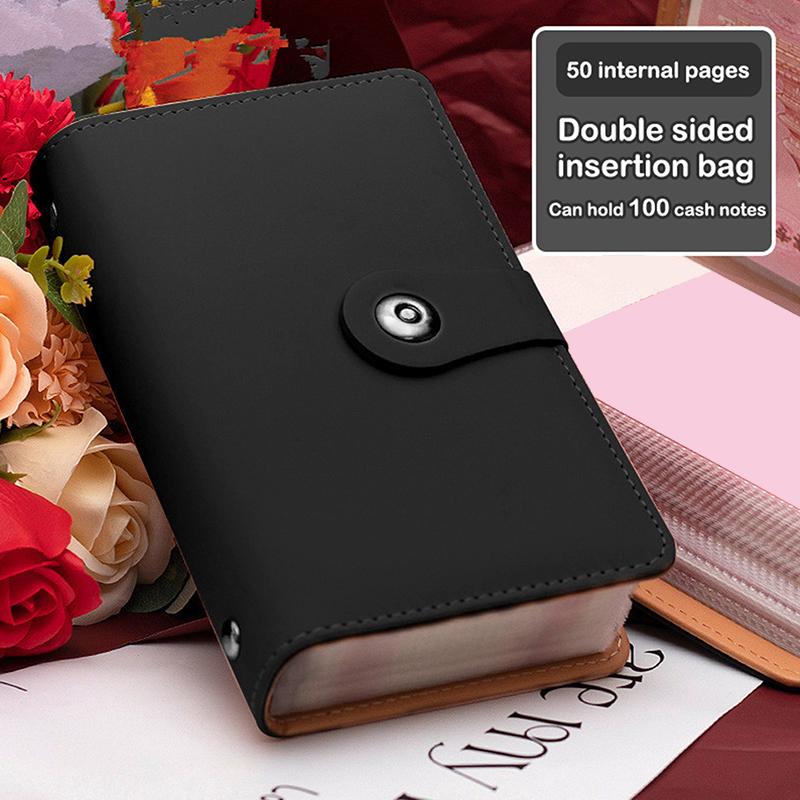 Banknote Storage Book Made Of Pu Material, Can Hold 100 Banknotes, With Banknote Photos, Stamps, Bank Card Storage Book