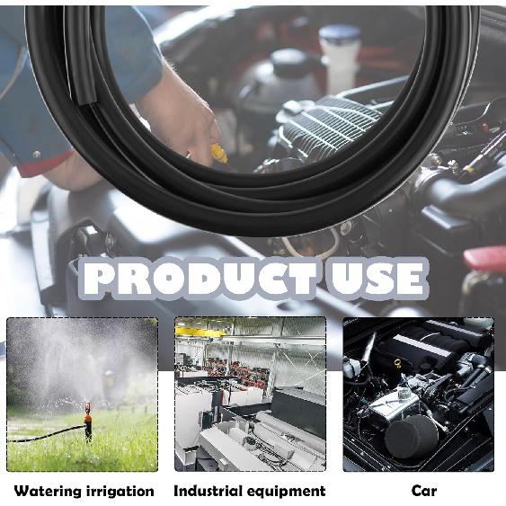 10Ft Vacuum Hose Automotive,ID 5/32 Inch (4Mm) Silicone Vacuum Hose For Transporting Air And Water,Universal Vacuum Lines Automotive Accessories For