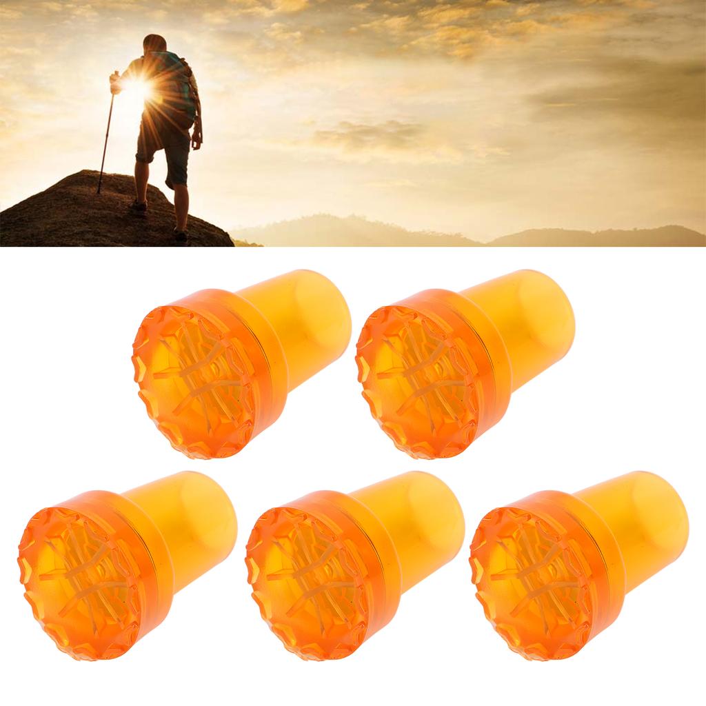 5PCS 22mm Single Angle Cane Tips Imitation Tire Texture Preservative Nonslip Rubber Translucent 7Celsius8in Crutch Tips for Cane