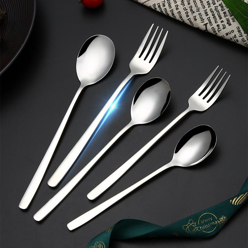 Koreanischer Löffel aus Edelstahl 304: Dicker Rührlöffel, Eis-, Kaffee-, Suppen- und Dessertlöffel für den Heimgebrauch