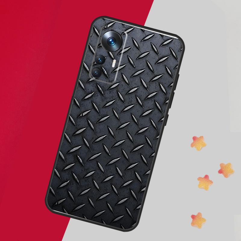 Steel Iron Metal Pattern Case For Xiaomi 13T Pro 12T 11T 12 14 13 Lite 12X POCO F5 X3 X5 Pro X4 F4 M5 M5s F3 Cover
