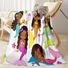 Mermaid In The Ocean Swirl Blankets are suitable for living rooms, bedrooms, camping, and other places, making them an ideal choice for gifts.