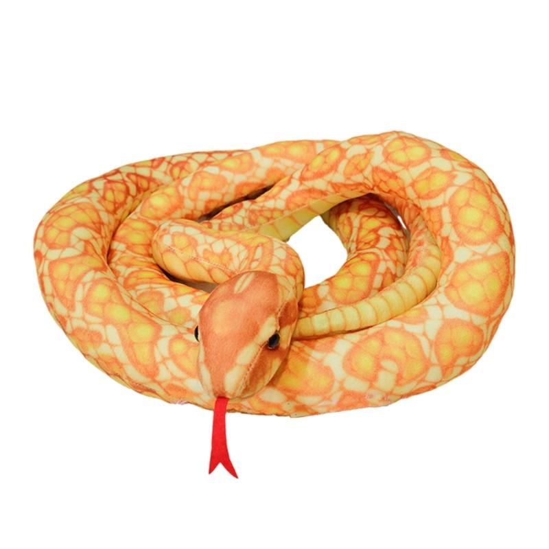 100cm Realistic Snake Stuffed Animal Toy For Home Decors and Educational Purposes Novelty Prank Plush Snake Dolls