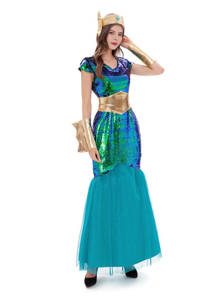 Mermaid & Pharaoh Costumes for Adults: Halloween Couple Attire