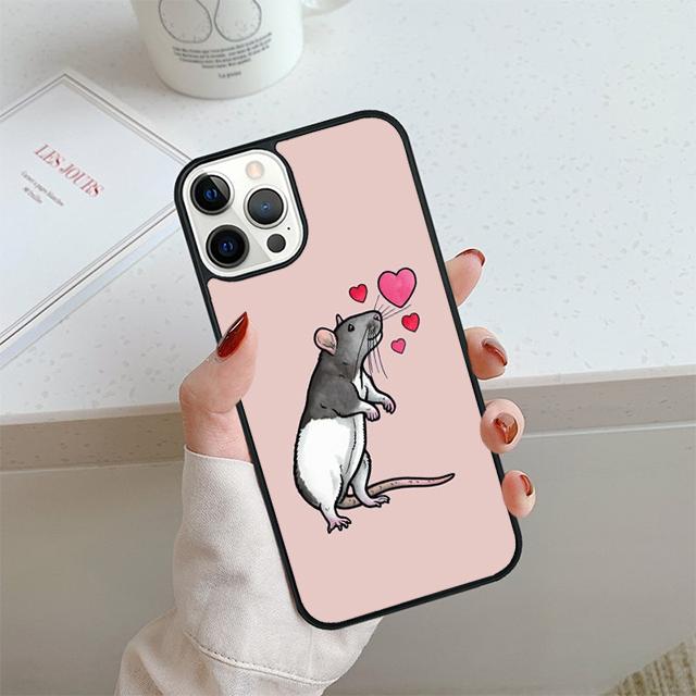 Mouse Rat Phone Case For iPhone 17 Air 14 15 16 13 12 Cover For Apple iPhone 17 Air 14 15 16 Pro Max 6S Plus Coque