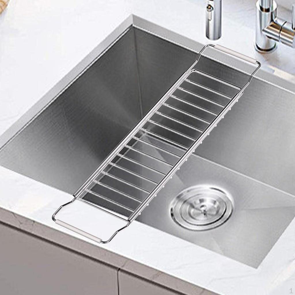 Dish Drainer Over Sink Rack for Cups Multifunctional Expandable Cork Coaster,