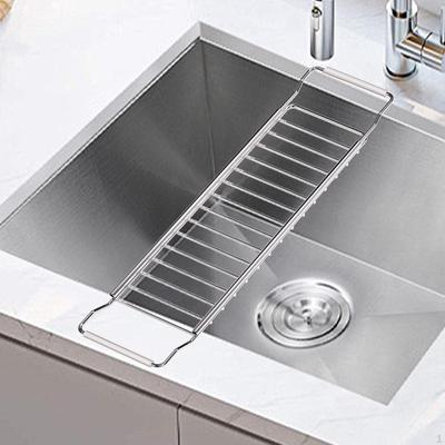 Dish Drainer Over Sink Rack for Cups Multifunctional Expandable Cork Coaster,