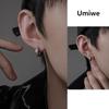 Umiwe hoop earrings men's ladies set of 4 surgical stainless steel Allergy free for both ears Popularity cool simple ring earrings earrings