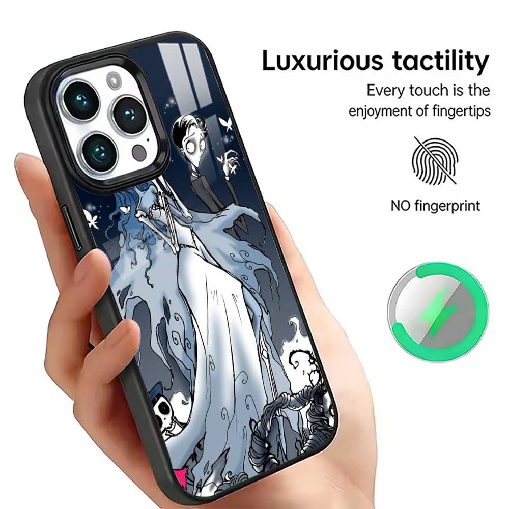 

Gothic Love Story Character Phone Case For iPhone17,16,15,14,13,12,11 Plus,Pro Magnetic with Magsafe Wireless Charging iPhone17Air