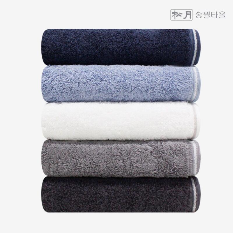 Songwol Towel Solid Blend Plain 190g 1 Sheet [WB1D0F6] Navy