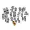 20pcs/lot Metal Big Hole Tibetan Antique Spacer Loose Beads For DIY Jewelry Making Finding Necklace Bracelet Accessories