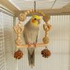 Bite Resistant Parrot Climbing Ladder Wooden Parrot Chewing Toy Bird Foraging Swing  Interactive