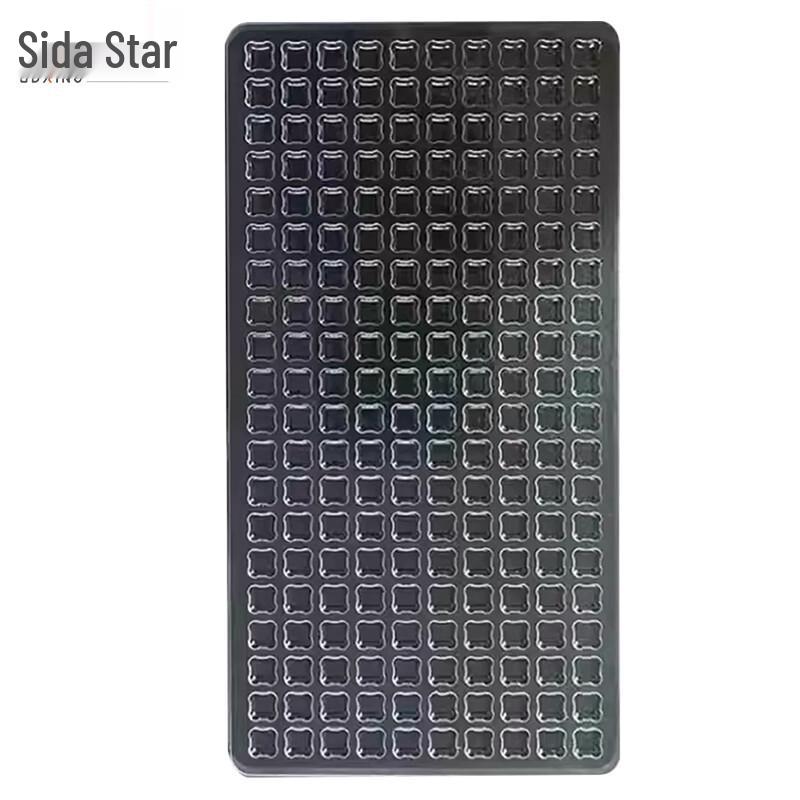 SDXING 200-Cell Square PET Blister Trays (10-Pack)