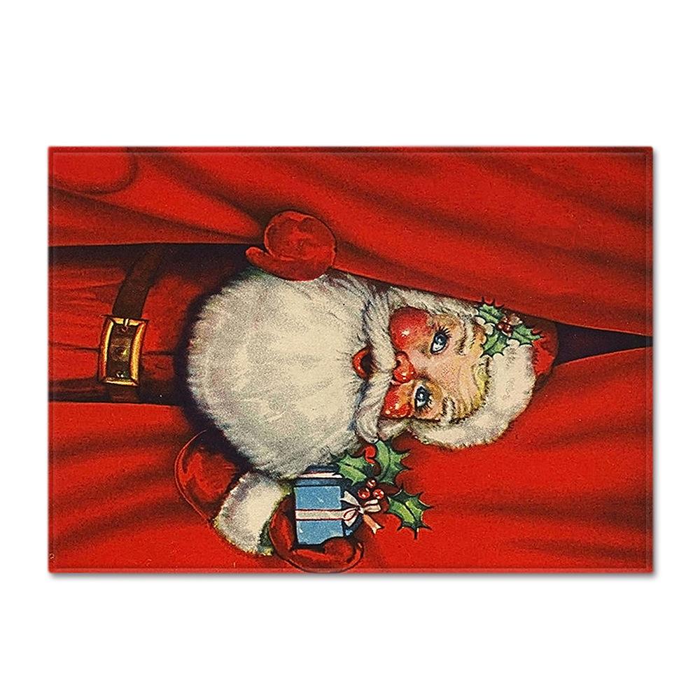 Living Room Carpet Merry Christmas Bedroom Floor Mat Doormat For Europe And The United States