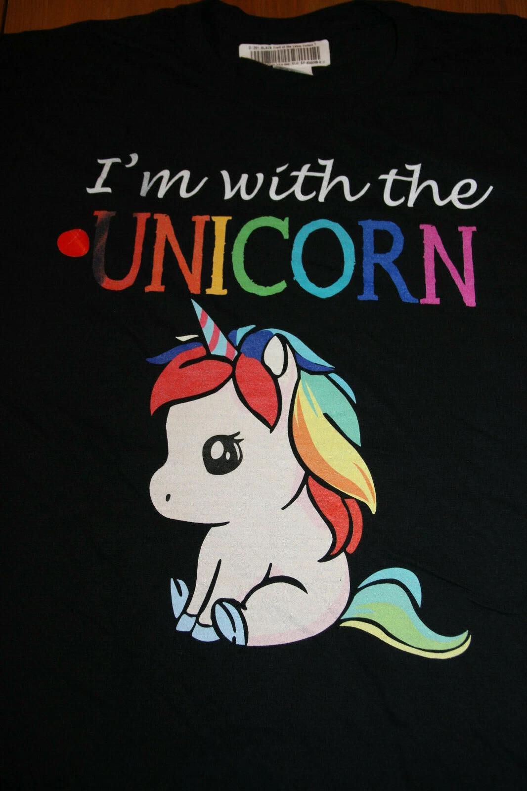 I m with the UNICORN- T-Shirt Black XL 4XL