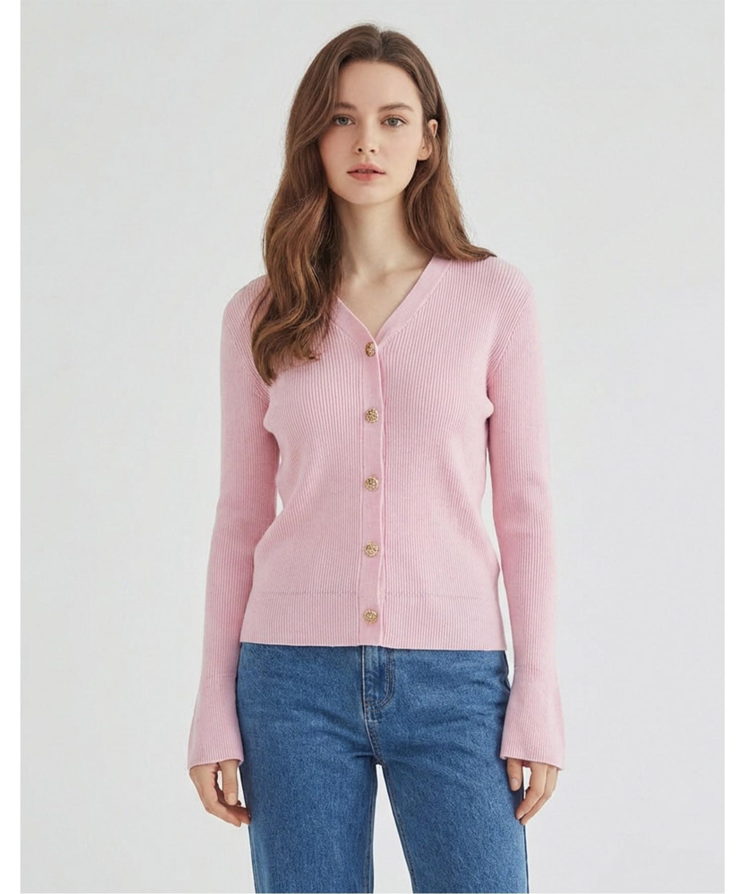 Misens Slim Ribbed Knit Cardigan_Mb33Knm601Z Mint(Mn)/F(Free)