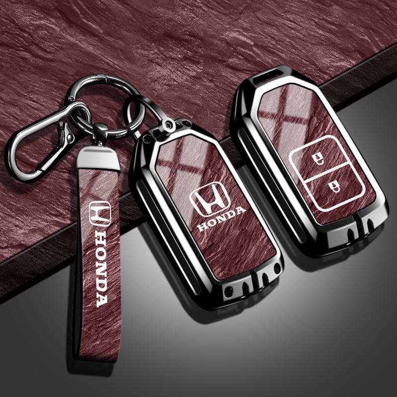 Intelligent Car Key Case Full Tup Cover Shell For Honda Accord Civic Jade HR-V CR-V HRV Crider Odyssey Zinc Alloy Accessorie New TV7